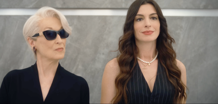 (L-R) Meryl Steep and Anne Hathaway in "The Devil Wears Prada 2"