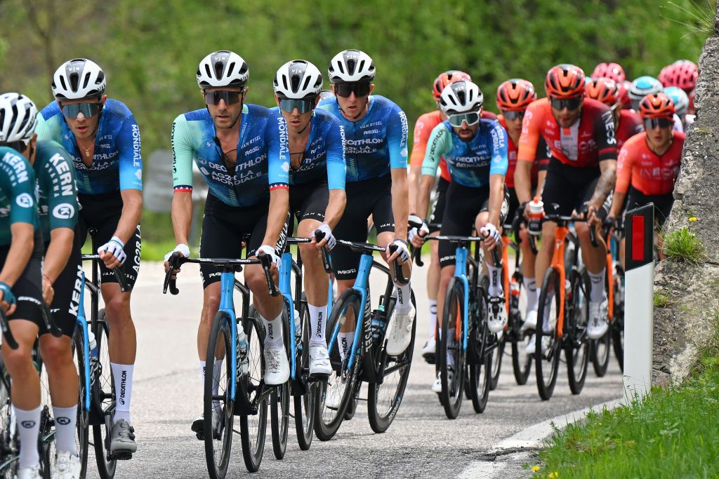 Decathlon AG2R ride on the front at the Tour of the Alps
