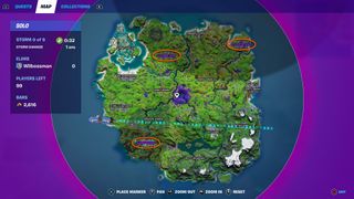 Fortnite Trespassers locations map