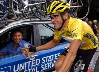 Lance Armstrong and Johan Bruyneel, Tour de France 2003