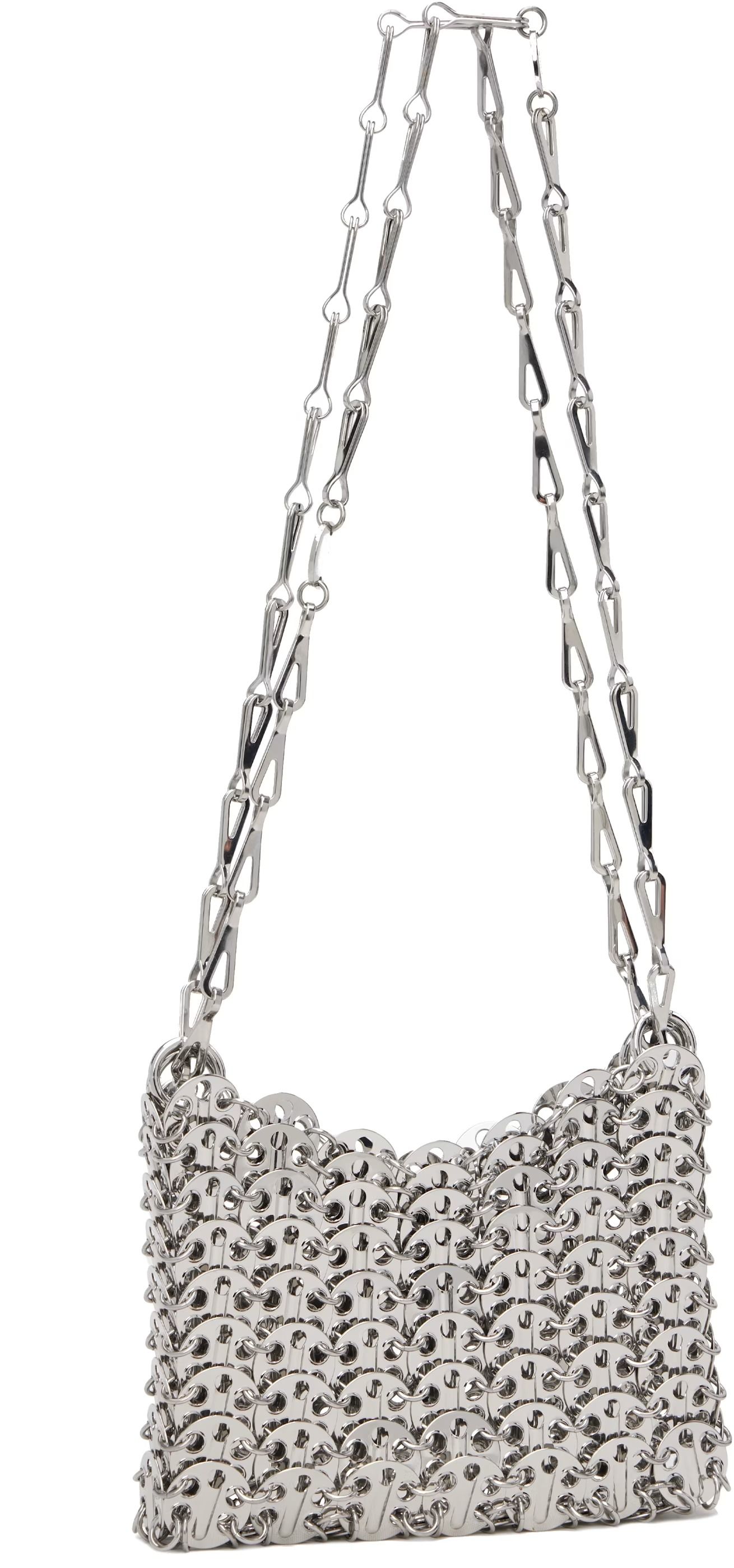 Rabanne, Silver Iconic 1969 Nano Bag