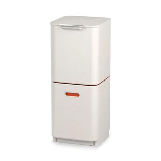 White Joseph Joseph Totem Compact 40L Bin on white background