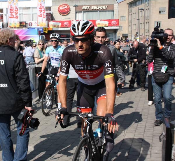 Fabian Cancellara (RadioShack-Nissan) ready for action.