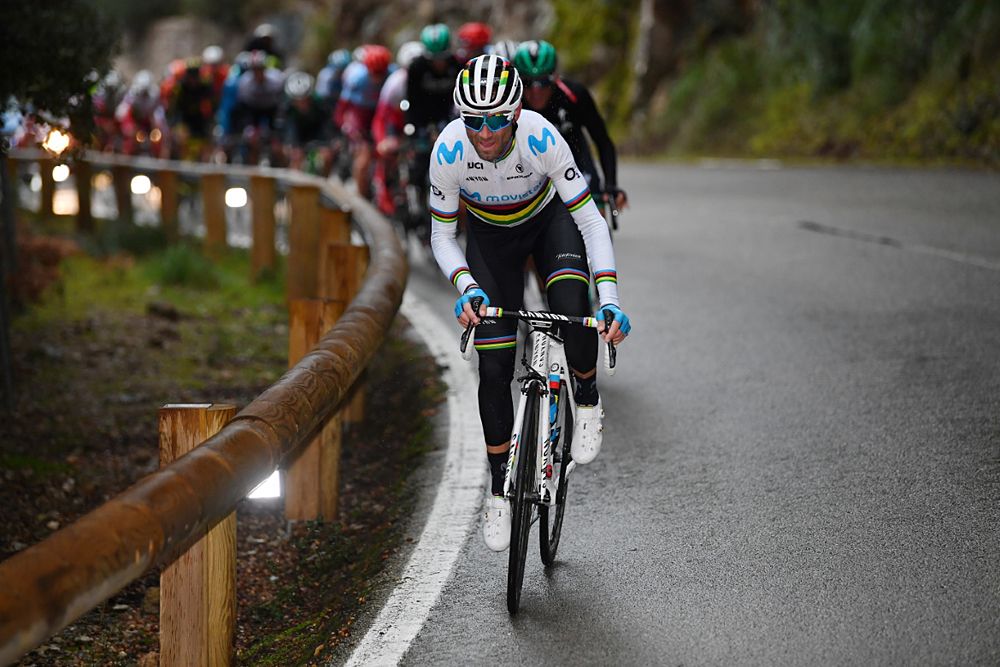 Alejandro Valverde (Movistar) was third at Challenge Mallorca's Trofeo Serra de Tramuntana