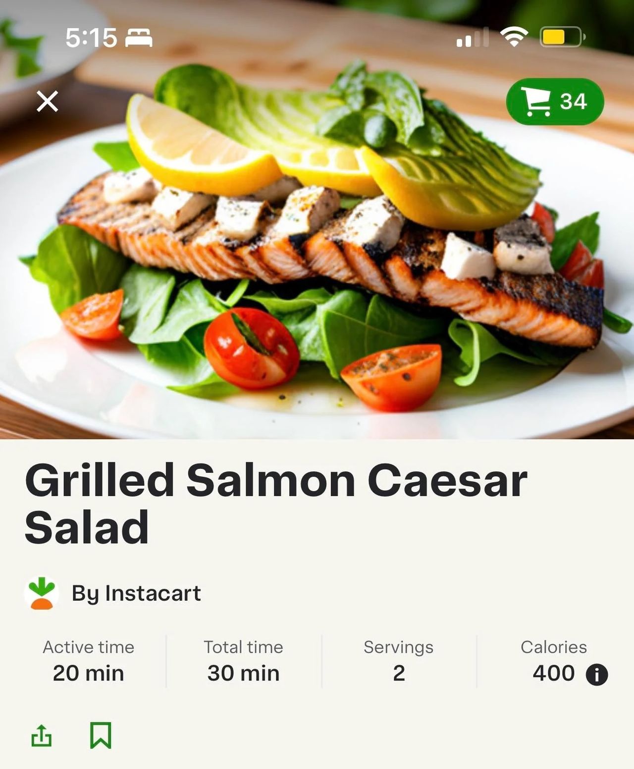 AI-generated images of food