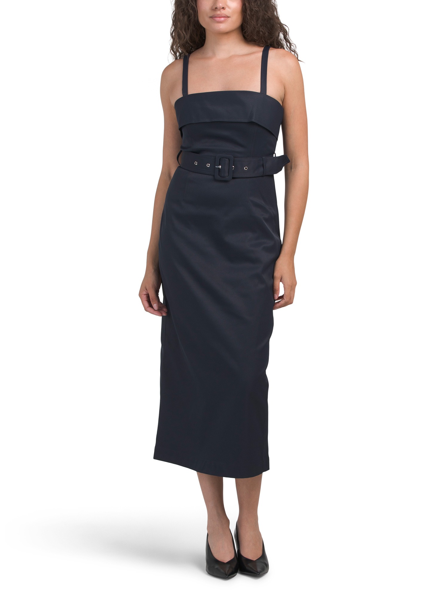 Toccin, Raina Belted Midi Dress