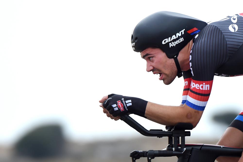 Tom Dumoulin on stage seventeen of the 2015 Tour of Spain