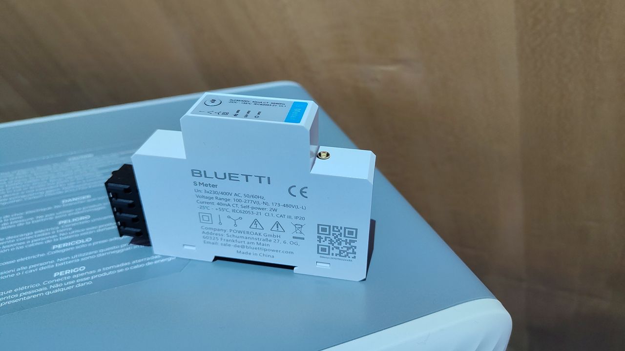 Bluetti Balco accessories, the S Meter and S1 Smart Plug on show at an event in Paris