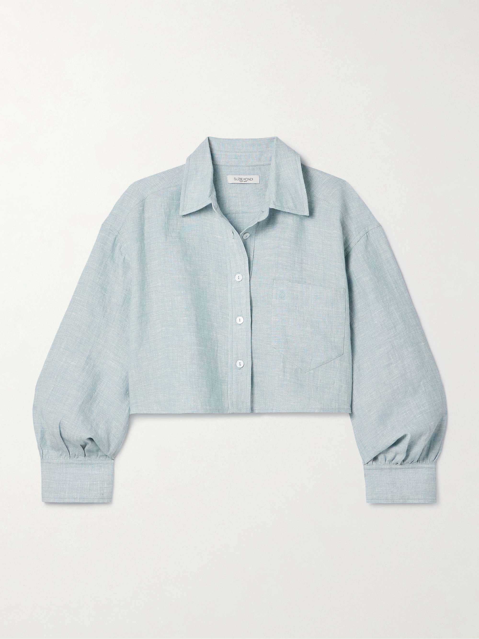 Leuka Cropped Linen Shirt