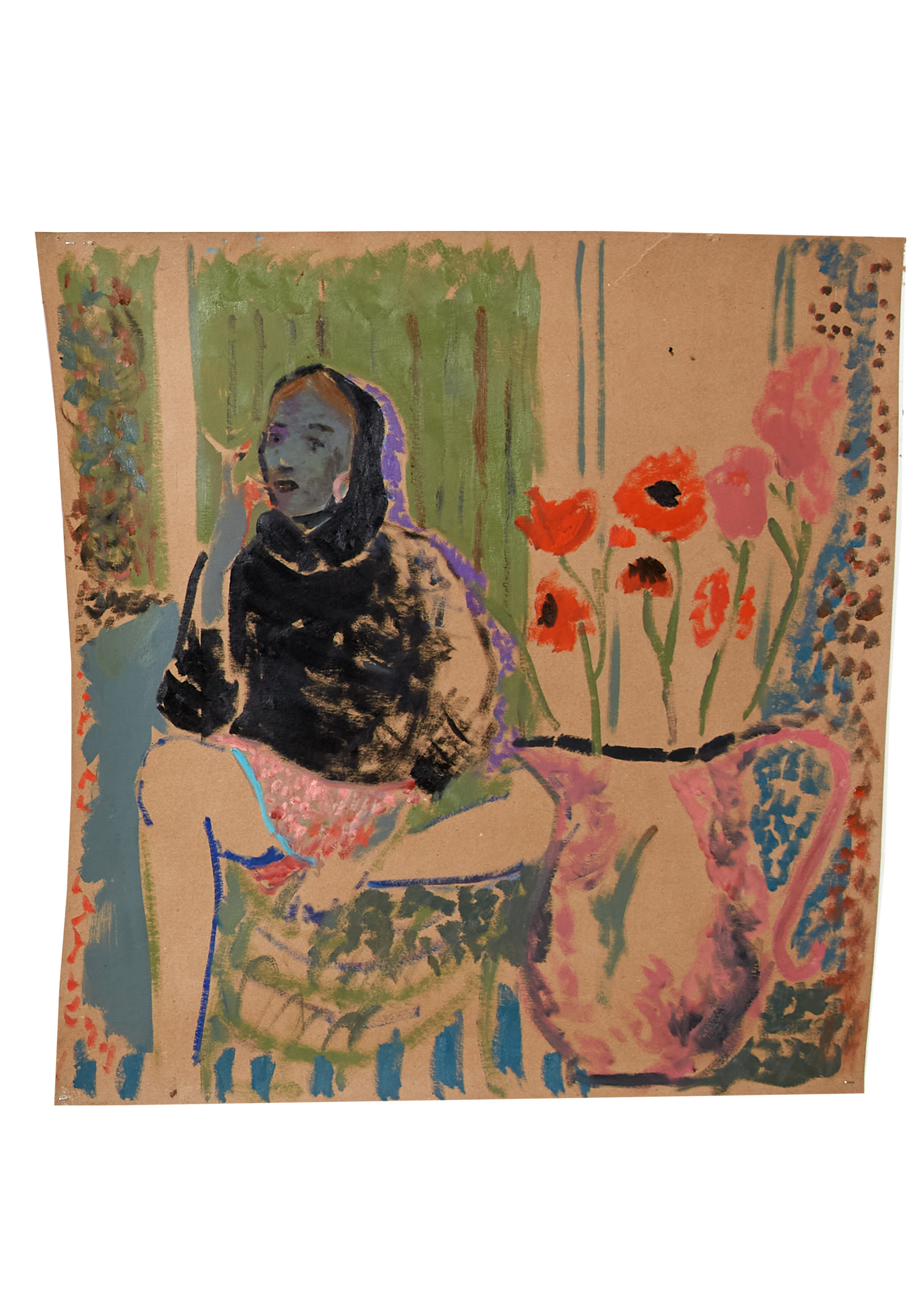 colourful painting of person