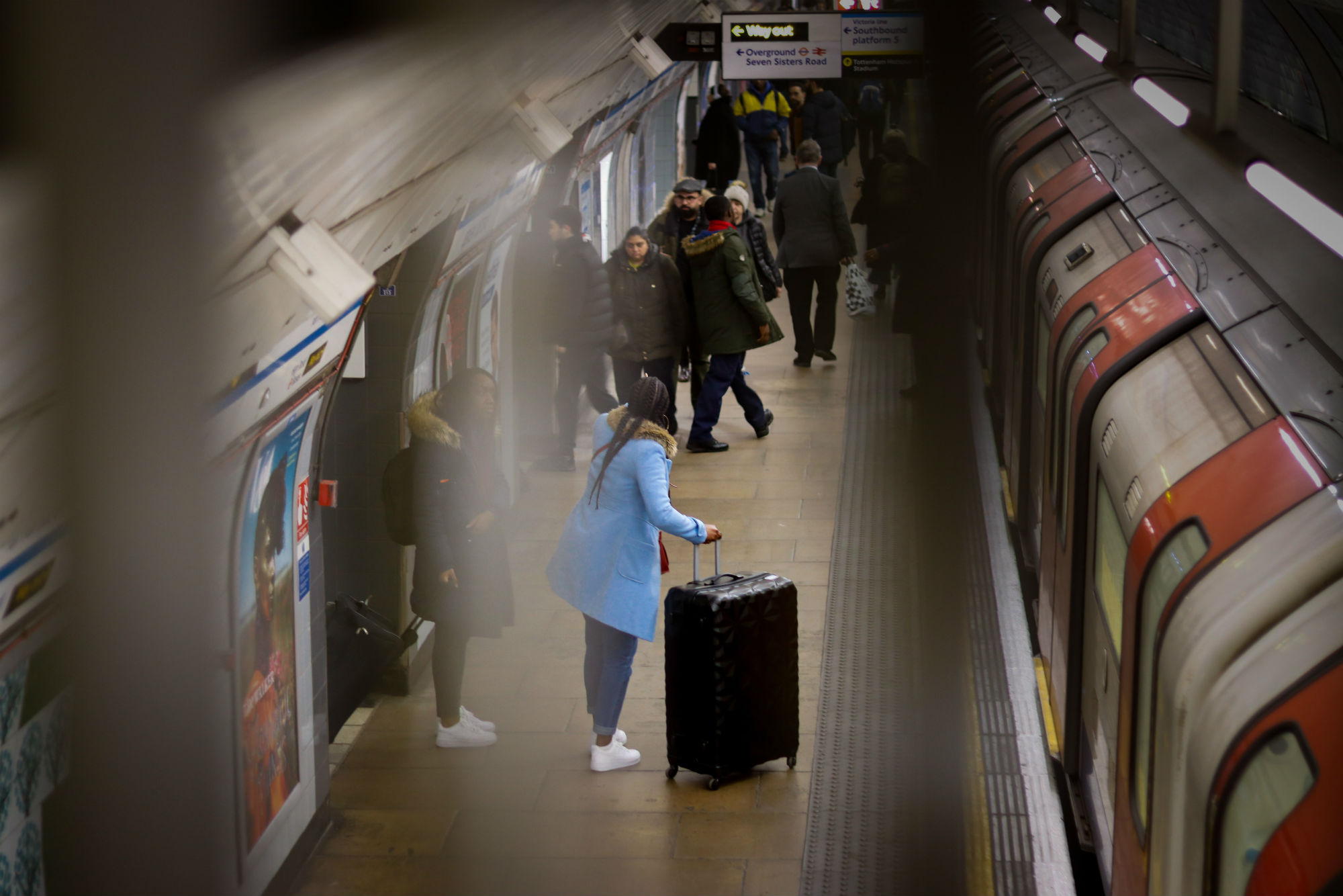 tube commute to office