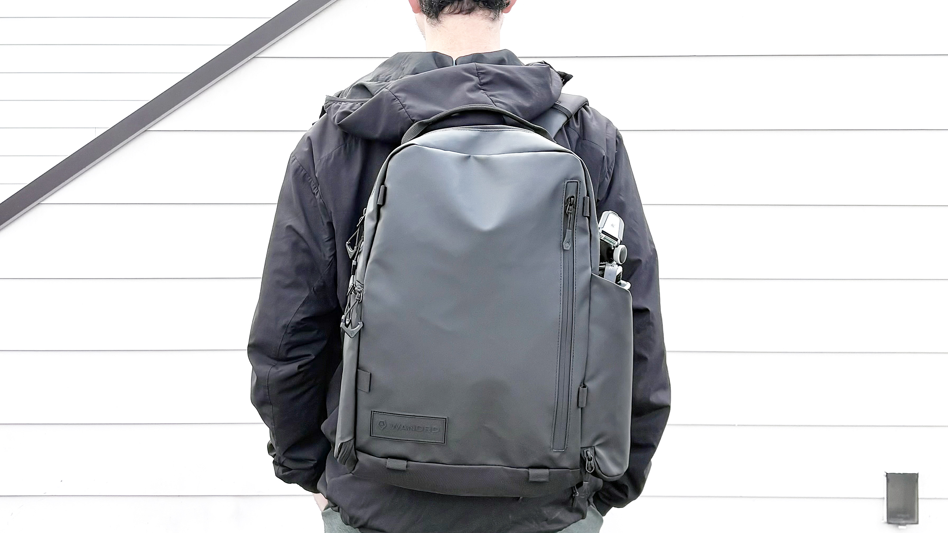 Close-up of the Wandrd Prvke Zip backpack in 31L