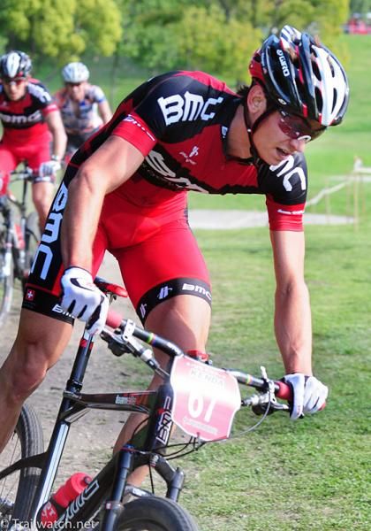 Steven Ettinger (BMC) riding a brilliant race.