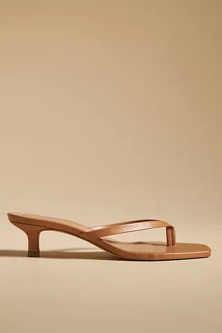 By Anthropologie Thong Kitten Heels