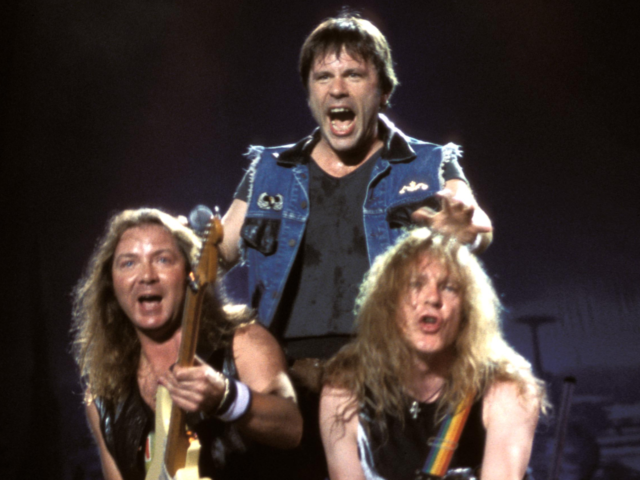 Iron Maiden onstage in 2001