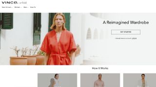best designer dress rentals Vince Unfold homepage