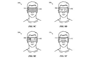 Images from an Apple patent for Vision Pro display