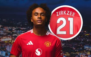 Manchester United's new signing, Joshua Zirkzee