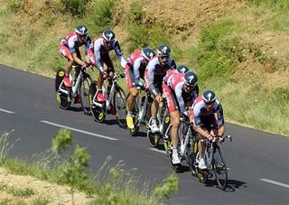 The Silence-Lotto Team of Cadel Evans had a tough day.