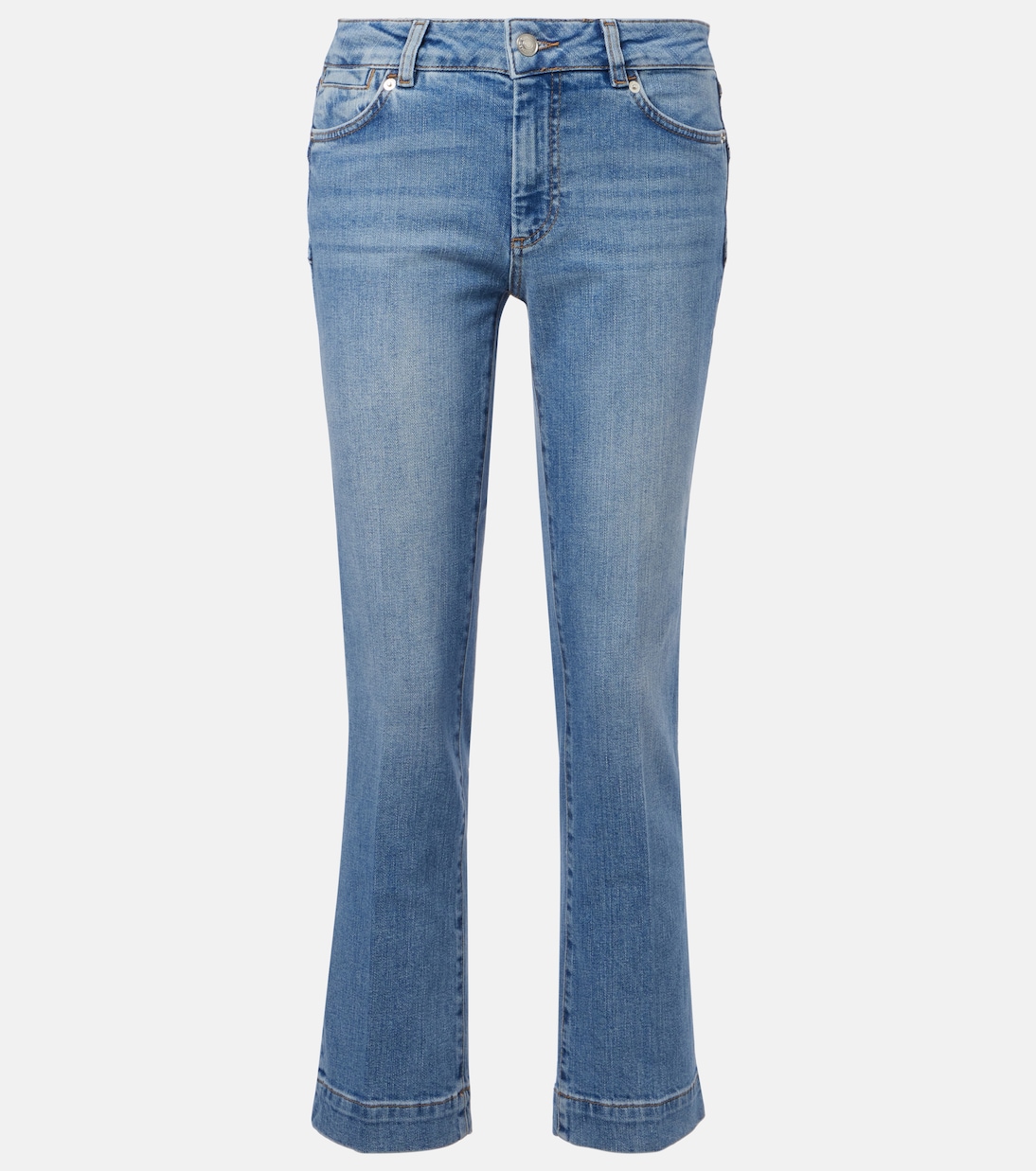 Schermo Low-Rise Cropped Bootcut Jeans