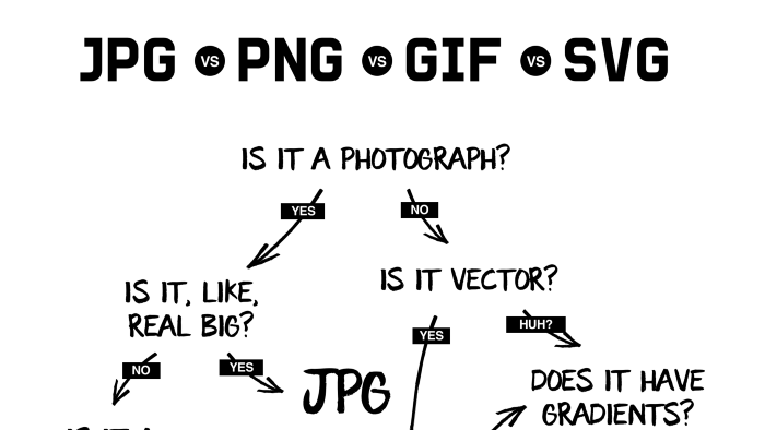 Image file type flowchart