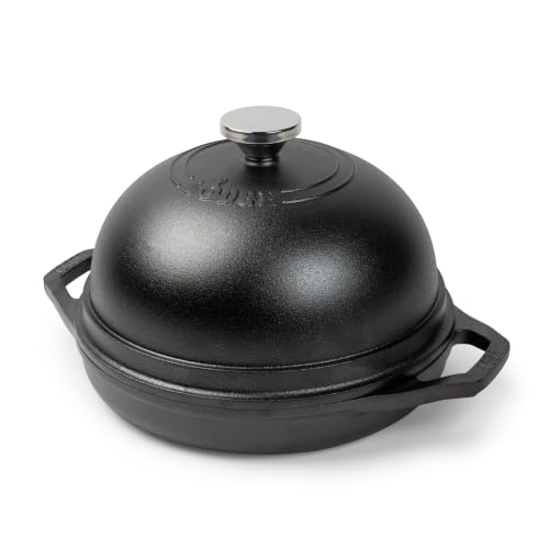 Lodge Chef Collection 9.5-Inch Seasoned Cast Iron Bread Oven | Domed Lid Traps Steam for a Crackly Crust on Sourdough &amp;amp; Hearth Breads, Non-Toxic, Made Without Pfas &amp;amp; Oven-Safe to 600&amp;deg; F