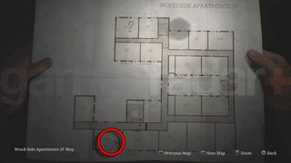 Silent Hill 2 flashlight location map