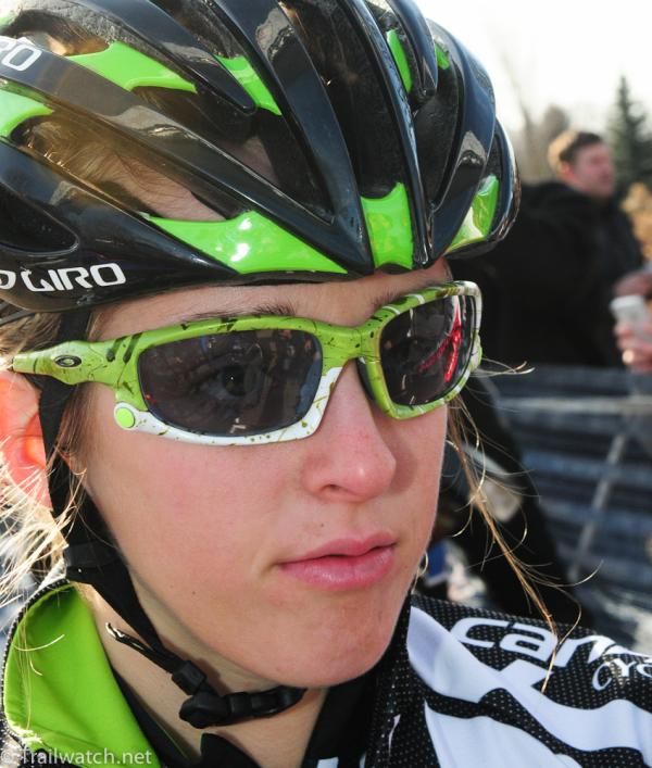Kaitlin Antonneau (Cyclocrossworld.com) won the collegiate race on Saturday