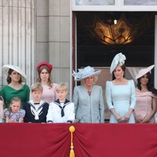 Royal Family stand on the Buckingham Palace balcony