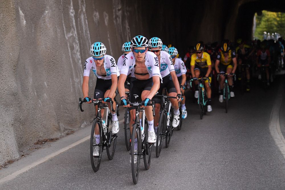 Team Sky set a hard past for Bernal on the final climb