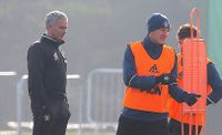 Jose Mourinho and Bastian Schweinsteiger