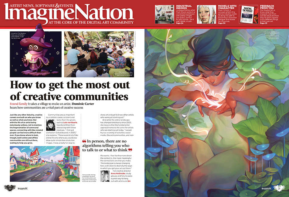 ImagineFX magazine pages from issue 268