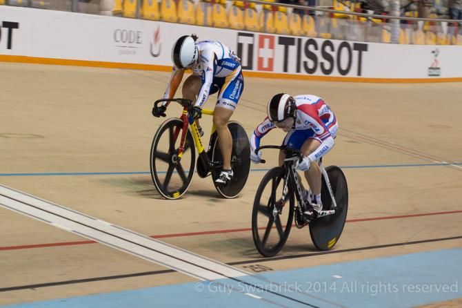 Anastasia Voinova beats Shuang Guo in the women's sprint