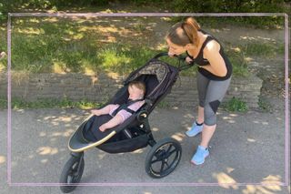 New mum Lizzy Langan reviewing the Baby Jogger Summit X3 Pushchair