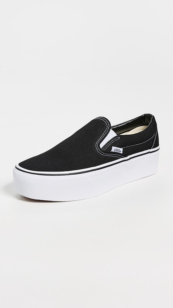 Ua Classic Slip-On Stackform Sneakers - Black/true White