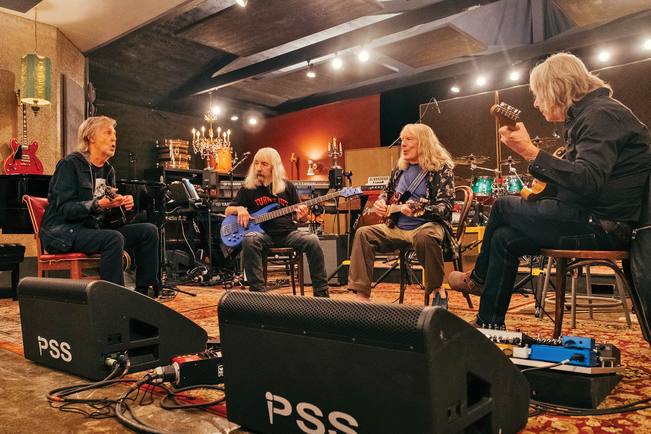 Sir Paul McCartney sits in with Spinal Tap in a still from the new documentary &amp;ndash; or rockumentary, if you will.