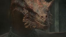A still of a dragon from the TV show "House of the Dragon"