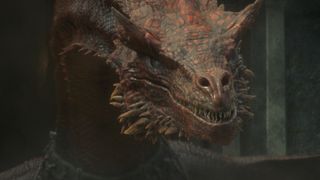 A still of a dragon from the TV show "House of the Dragon"