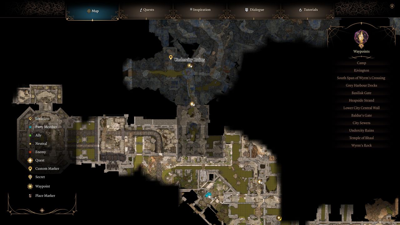 Baldur's Gate 3 Sarin Skeleton - Skull location