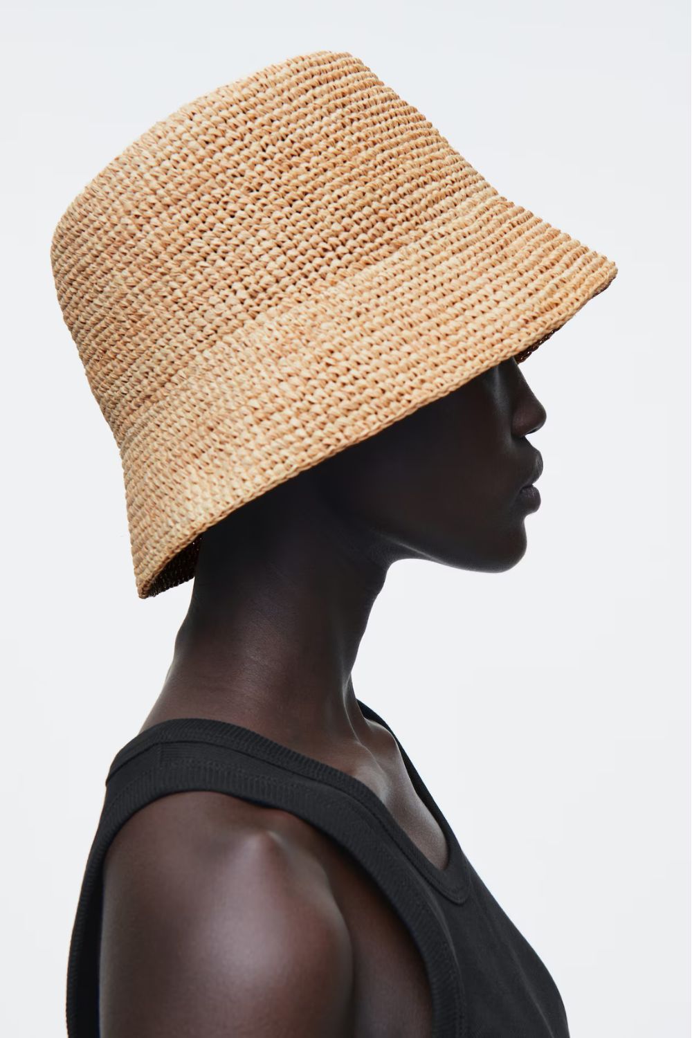 COS Straw Bucket Hat