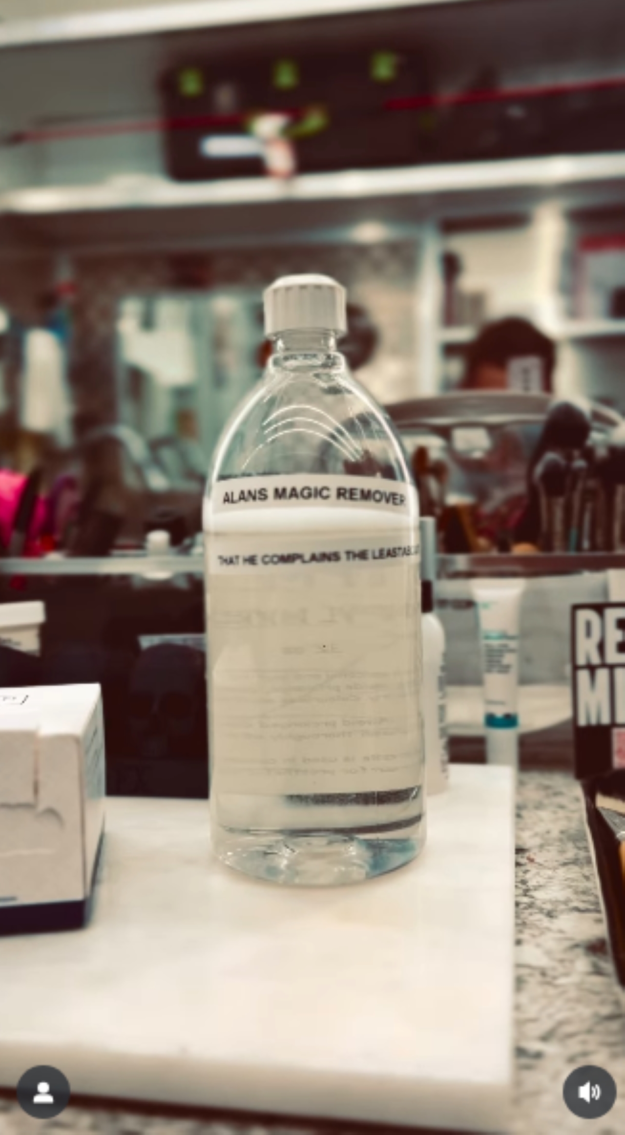 bottle of &amp;quot;Alan&#039;s Magic Remover.&amp;quot;