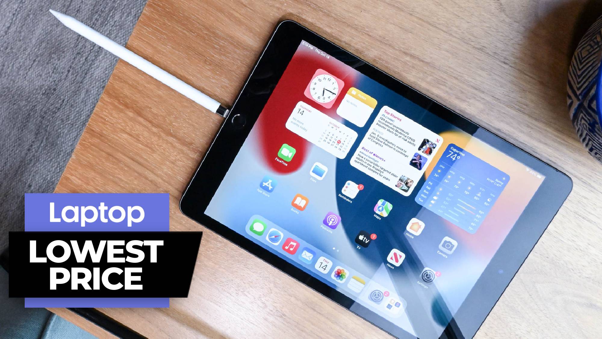 10.2-inch iPad tablet with Apple Pencil
