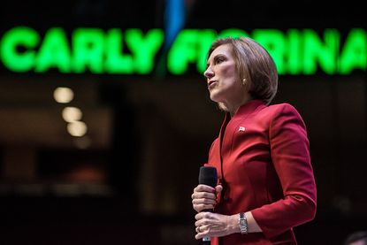 Republican presidential candidate and former HP CEO Carly Firoina