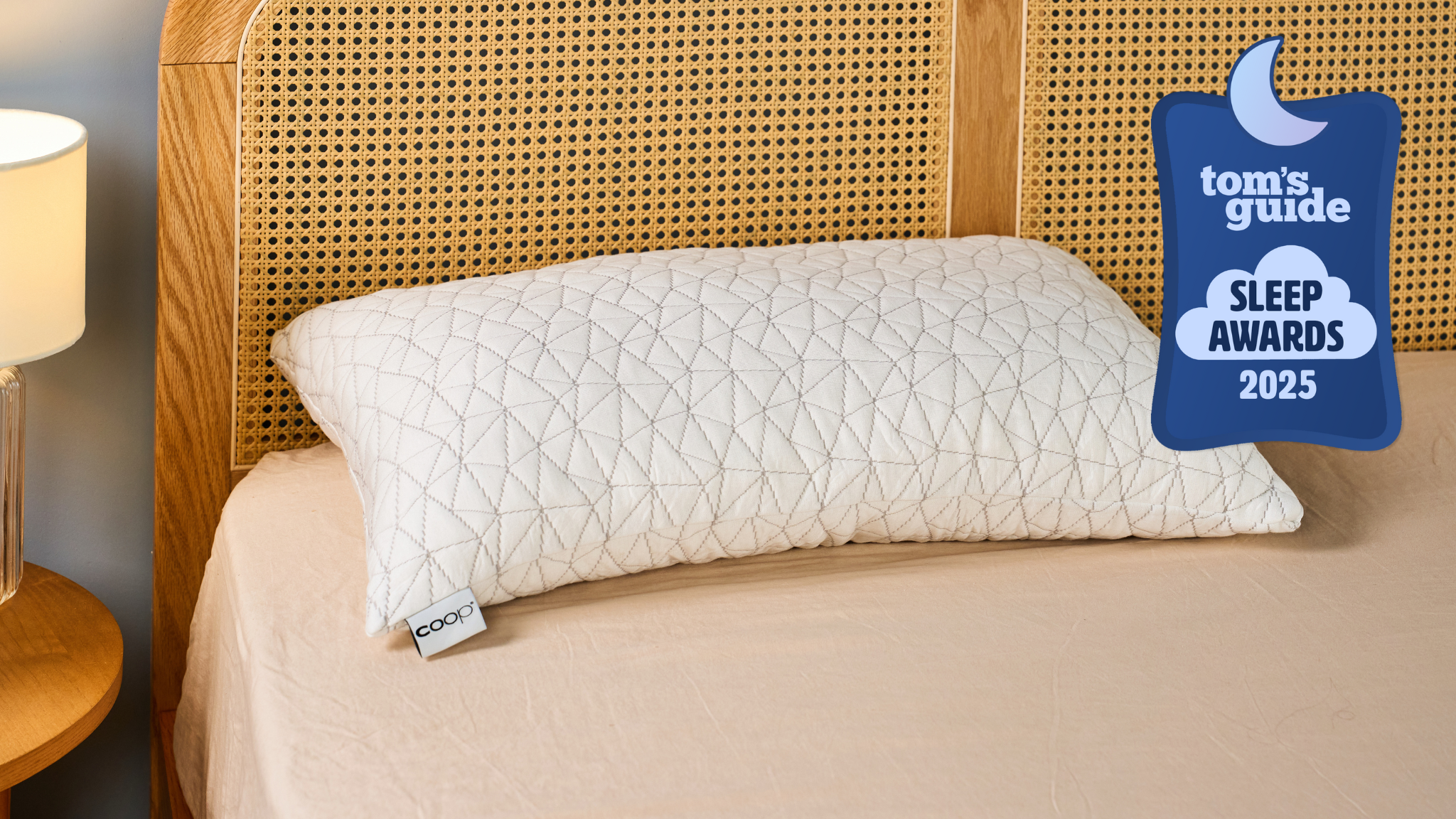 Coop Original Adjustable in TG Sleep studio with our Awards Badge next to it 