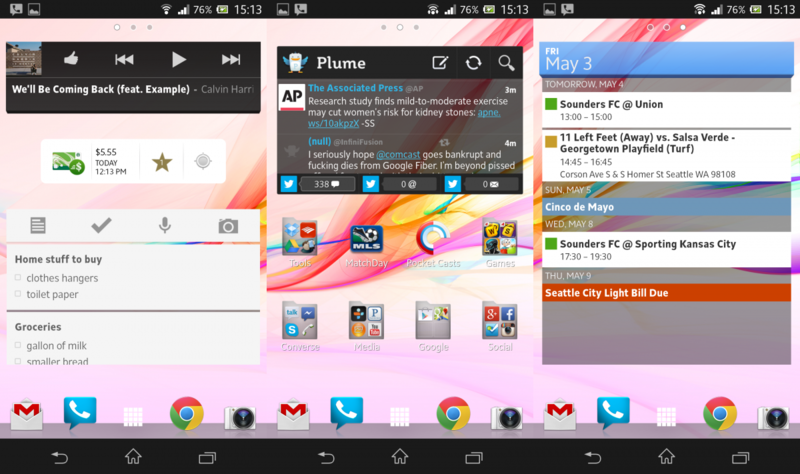 Launcher Screens