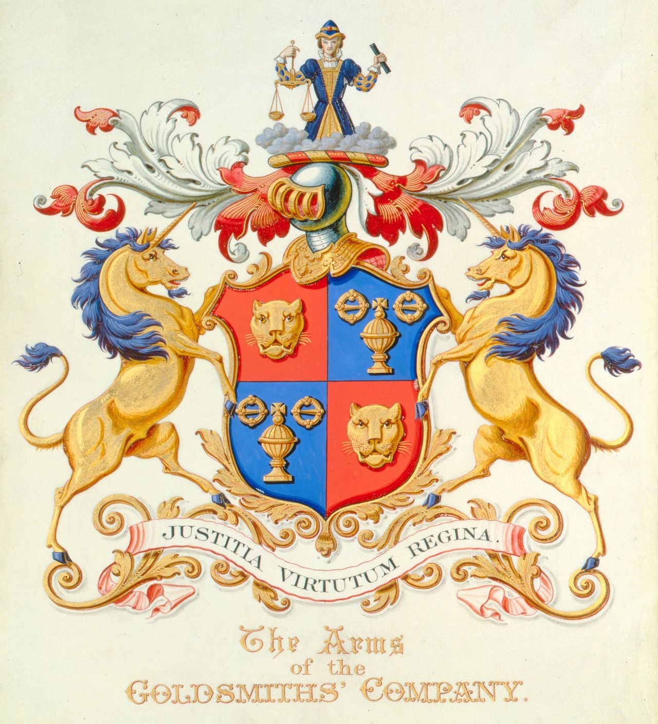 The Goldsmiths' Company heritage coat of arms