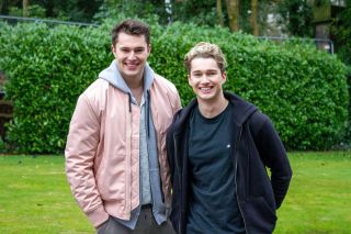 Marco and Jacob in Hollyoaks played by AJ and Curtis Pritchard