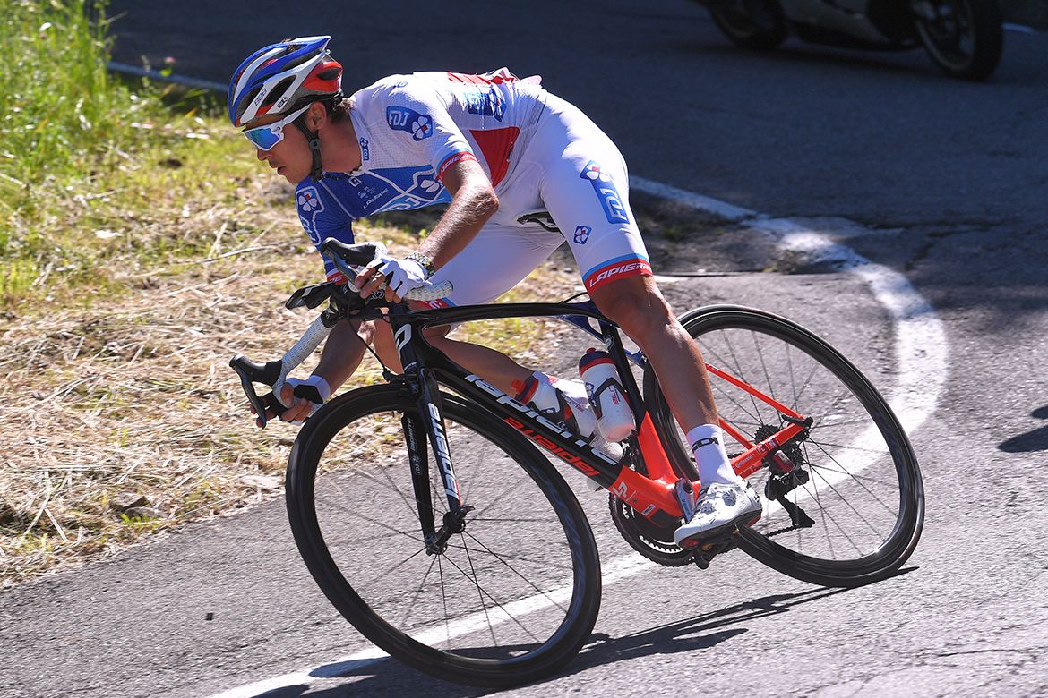Rudy Molard (FDJ) wins the style award on the descent