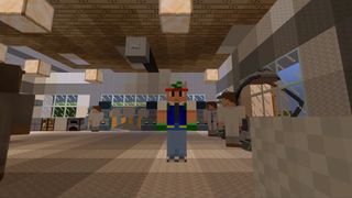 Minecraft Pixelmon Mod - Ash visí uvnitř Pokecenter