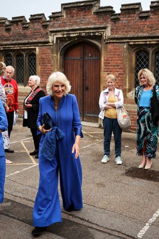 Queen Camilla for the first Reading Room festival, with celebrities including Joanna Lumley